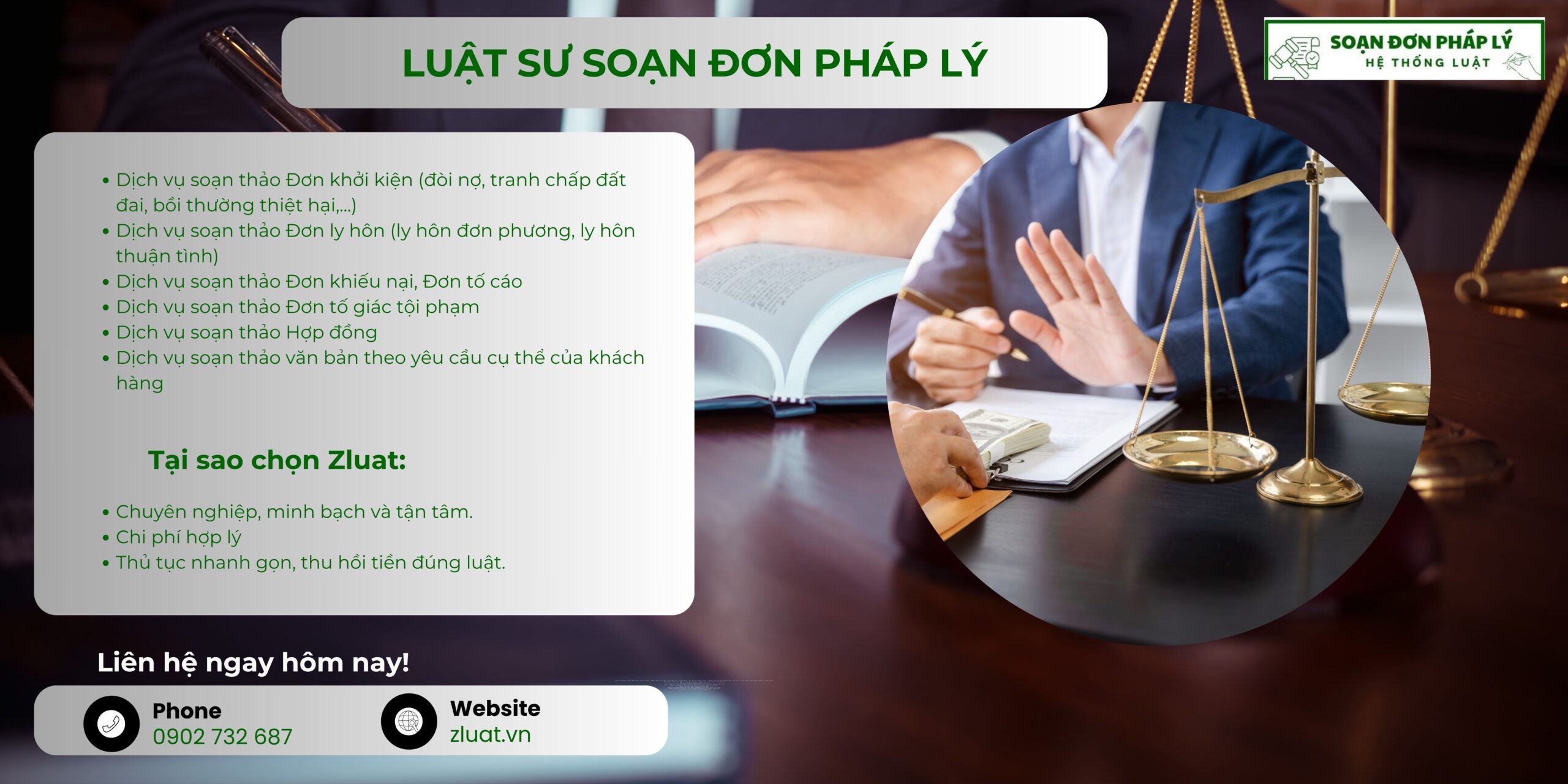 [LUẬT SƯ SOẠN ĐƠN PHÁP LÝ UY TÍN] – Luật sư soan văn kiện pháp lý ở xã Thới An Hội, Cần Thơ - Ảnh 1